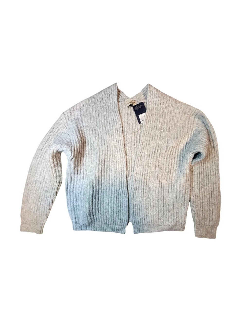 Universal Thread Womens Light Grey Recycled Blend Open Cardigan Sweater Size L